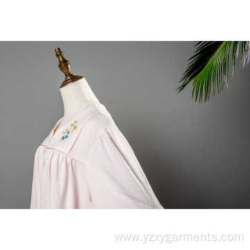 Women's White Cotton Nightgown